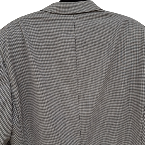 Canali Proposta Gray Houndstooth Dinner Jacket Made in Italy Men Size US 44R - Picture 4 of 13
